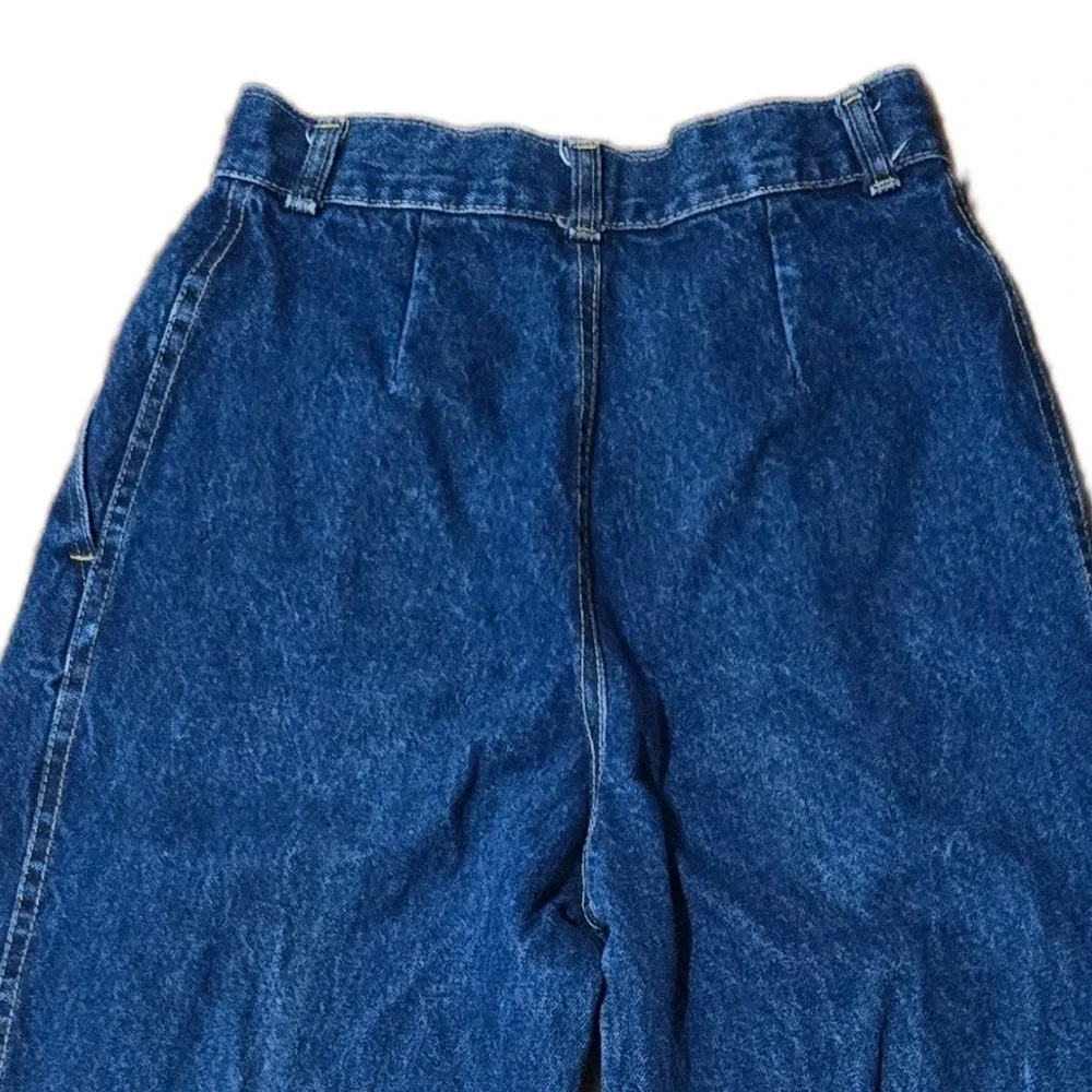 Vintage Props High Waisted Pleated Mom Jeans Medium Wash Western Womens 8 25 USA